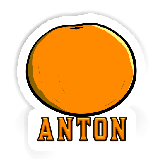 Anton Aufkleber Orange Image