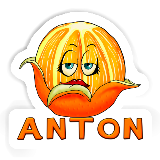 Autocollant Orange Anton Gift package Image