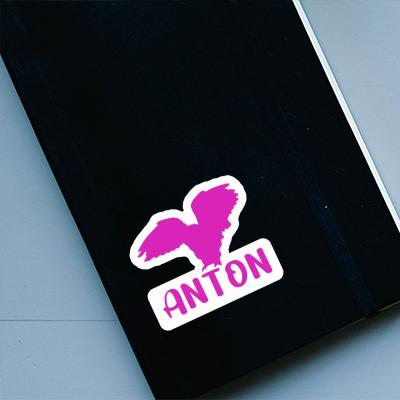 Eule Aufkleber Anton Laptop Image