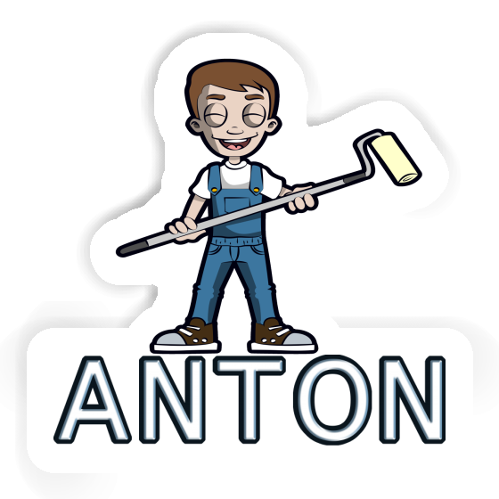 Sticker Maler Anton Notebook Image