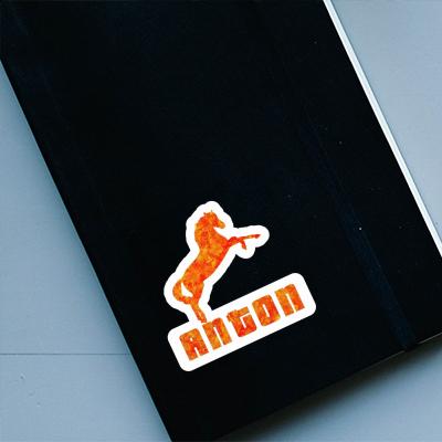 Anton Sticker Pferd Laptop Image