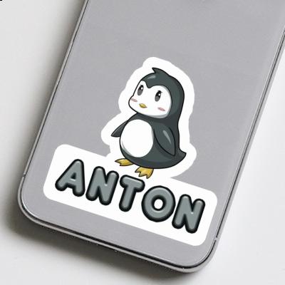 Pinguin Aufkleber Anton Image