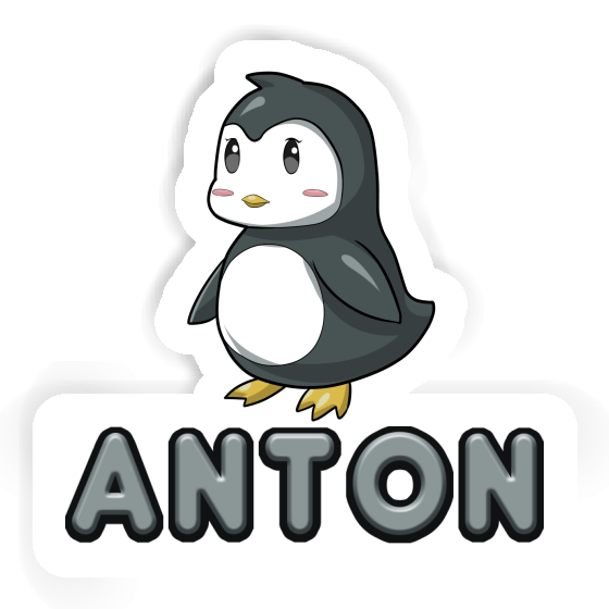 Pinguin Aufkleber Anton Notebook Image