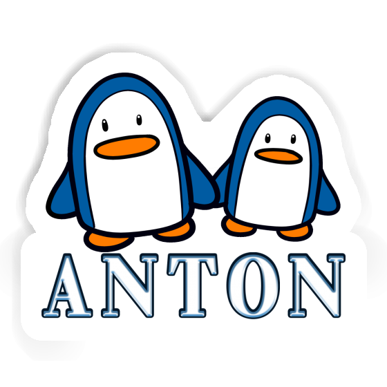 Sticker Pinguin Anton Gift package Image