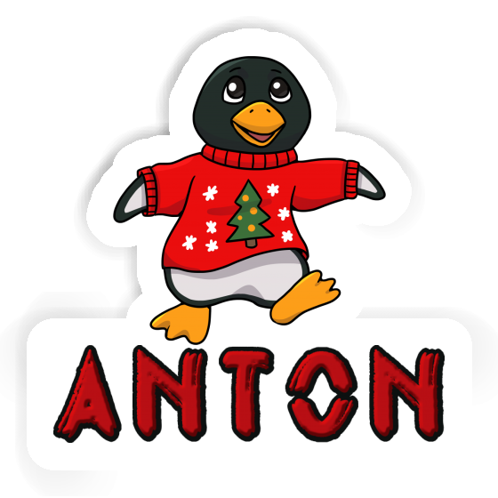 Anton Aufkleber Weihnachtspinguin Gift package Image