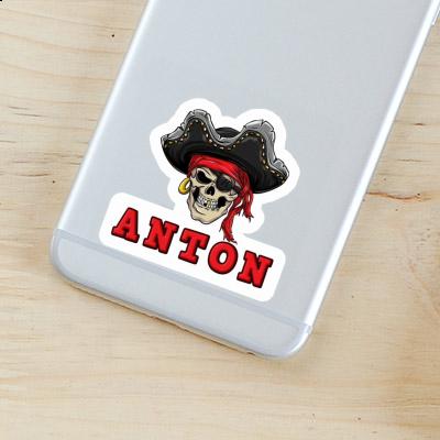 Tête de pirate Autocollant Anton Gift package Image