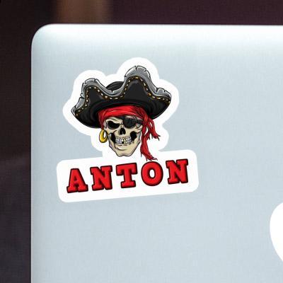 Aufkleber Piratenkopf Anton Image