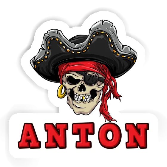 Aufkleber Piratenkopf Anton Gift package Image