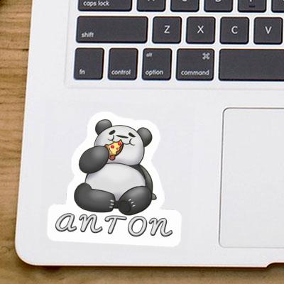 Anton Sticker Pizza-Panda Laptop Image