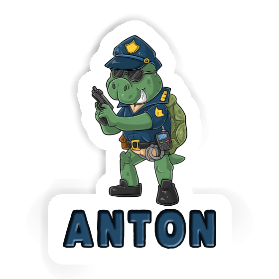 Aufkleber Anton Polizist Gift package Image