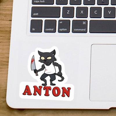 Aufkleber Psycho-Katze Anton Gift package Image