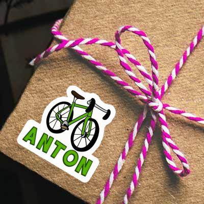 Racing Bicycle Sticker Anton Laptop Image