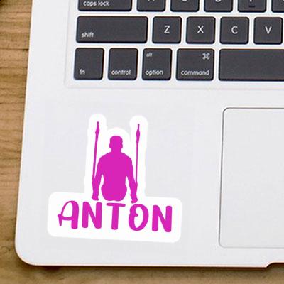 Anton Sticker Ring gymnast Laptop Image