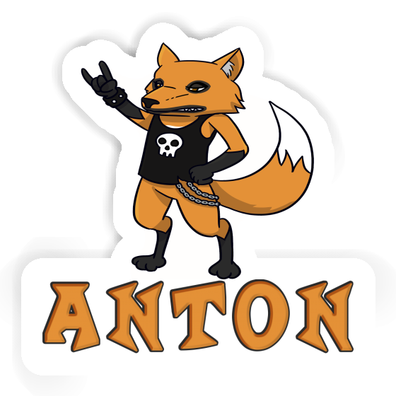 Aufkleber Anton Rocker-Fuchs Laptop Image