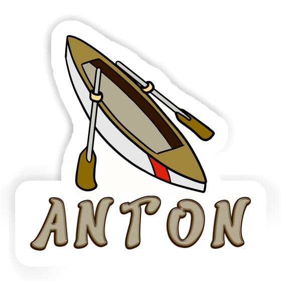 Aufkleber Ruderboot Anton Image