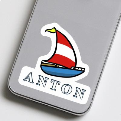 Sticker Anton Segelboot Gift package Image