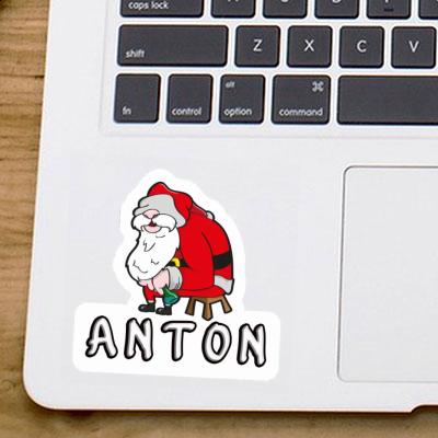 Anton Sticker Santa Claus Laptop Image