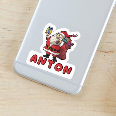 Santa Claus Sticker Anton Gift package Image