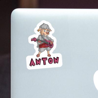 Sticker Anton Rockergirl Notebook Image