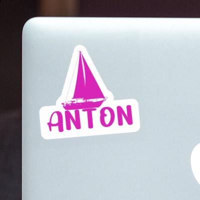 Segelboot Sticker Anton Laptop Image