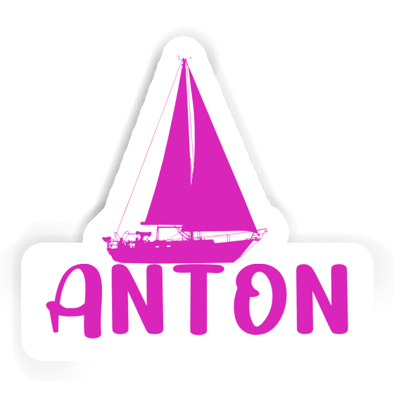 Segelboot Sticker Anton Notebook Image