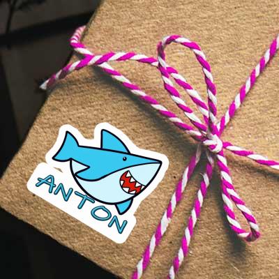 Anton Sticker Shark Laptop Image