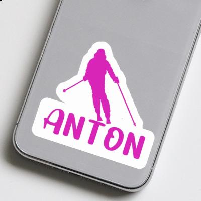 Skier Sticker Anton Image