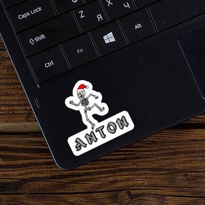 Sticker Anton Skeleton Notebook Image