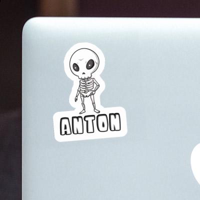 Alien Sticker Anton Laptop Image