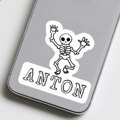 Aufkleber Skelett Anton Gift package Image