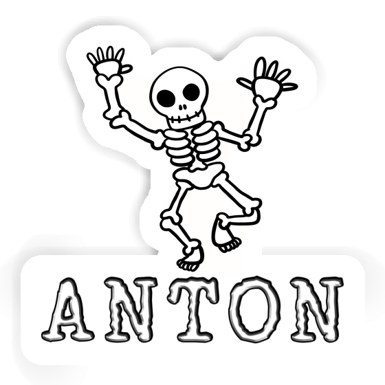 Aufkleber Skelett Anton Image