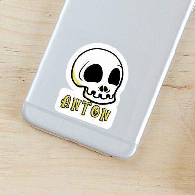 Skull Sticker Anton Laptop Image