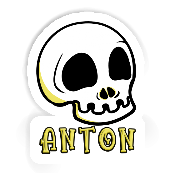 Autocollant Anton Tête de mort Notebook Image