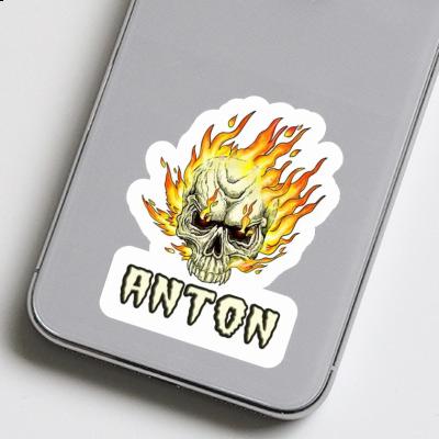 Anton Sticker Totenkopf Image