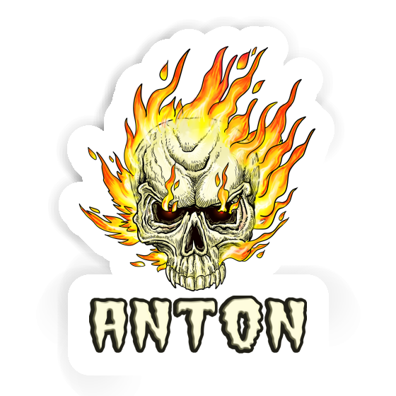 Anton Sticker Totenkopf Image