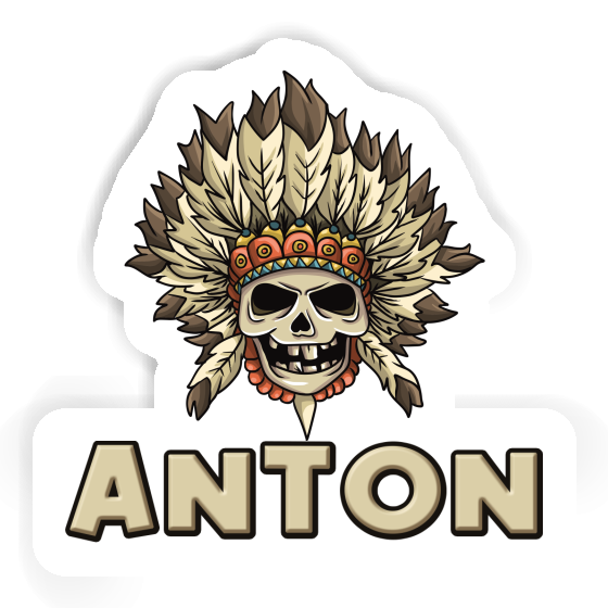 Aufkleber Kinder Totenkopf Anton Notebook Image