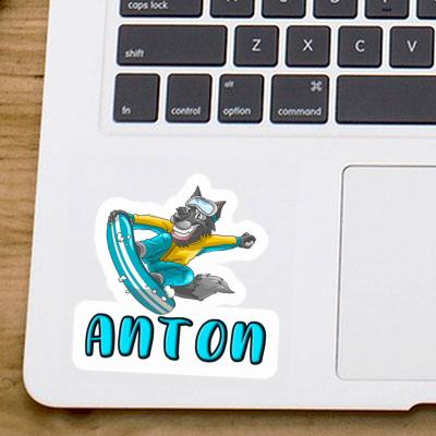 Sticker Snowboarder Anton Gift package Image