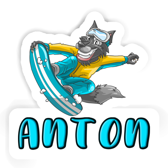 Sticker Snowboarder Anton Image