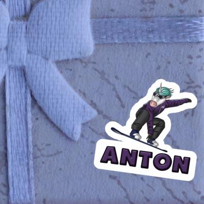 Aufkleber Boarderin Anton Image