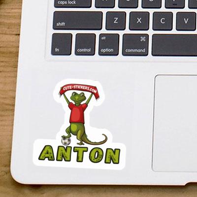 Sticker Anton Eidechse Laptop Image