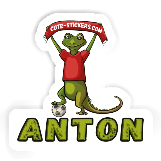 Sticker Anton Eidechse Notebook Image