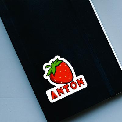 Aufkleber Erdbeere Anton Image