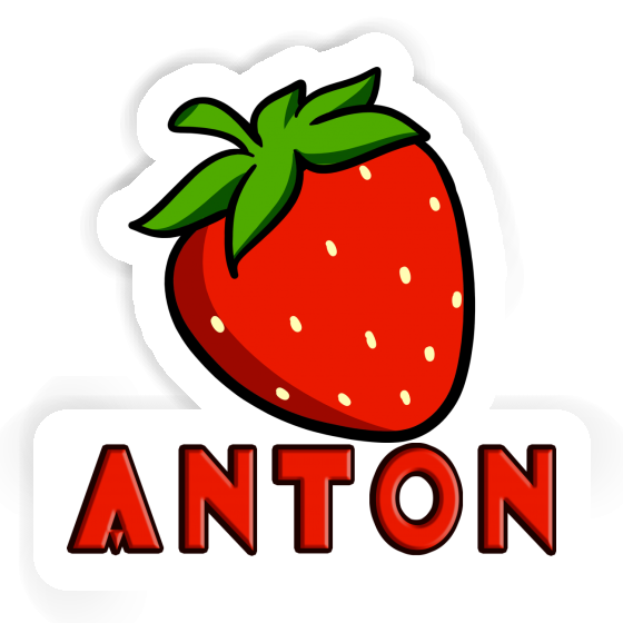 Aufkleber Erdbeere Anton Gift package Image