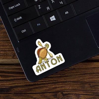 Anton Sticker Yoga-Schildkröte Laptop Image