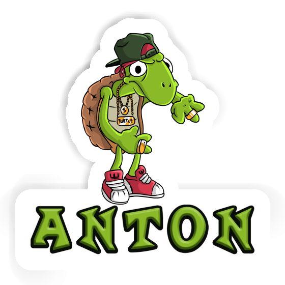 Schildkröte Sticker Anton Notebook Image