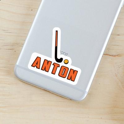 Anton Sticker Unihockeyschläger Notebook Image