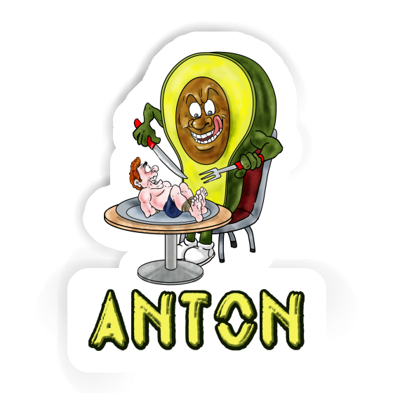 Avocado Aufkleber Anton Image