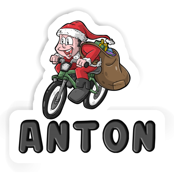 Anton Sticker Bicycle Rider Image