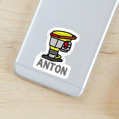 Vibrationsstampfer Aufkleber Anton Gift package Image