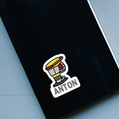 Vibrationsstampfer Aufkleber Anton Gift package Image